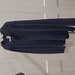 Tilley navy Large henley waffle